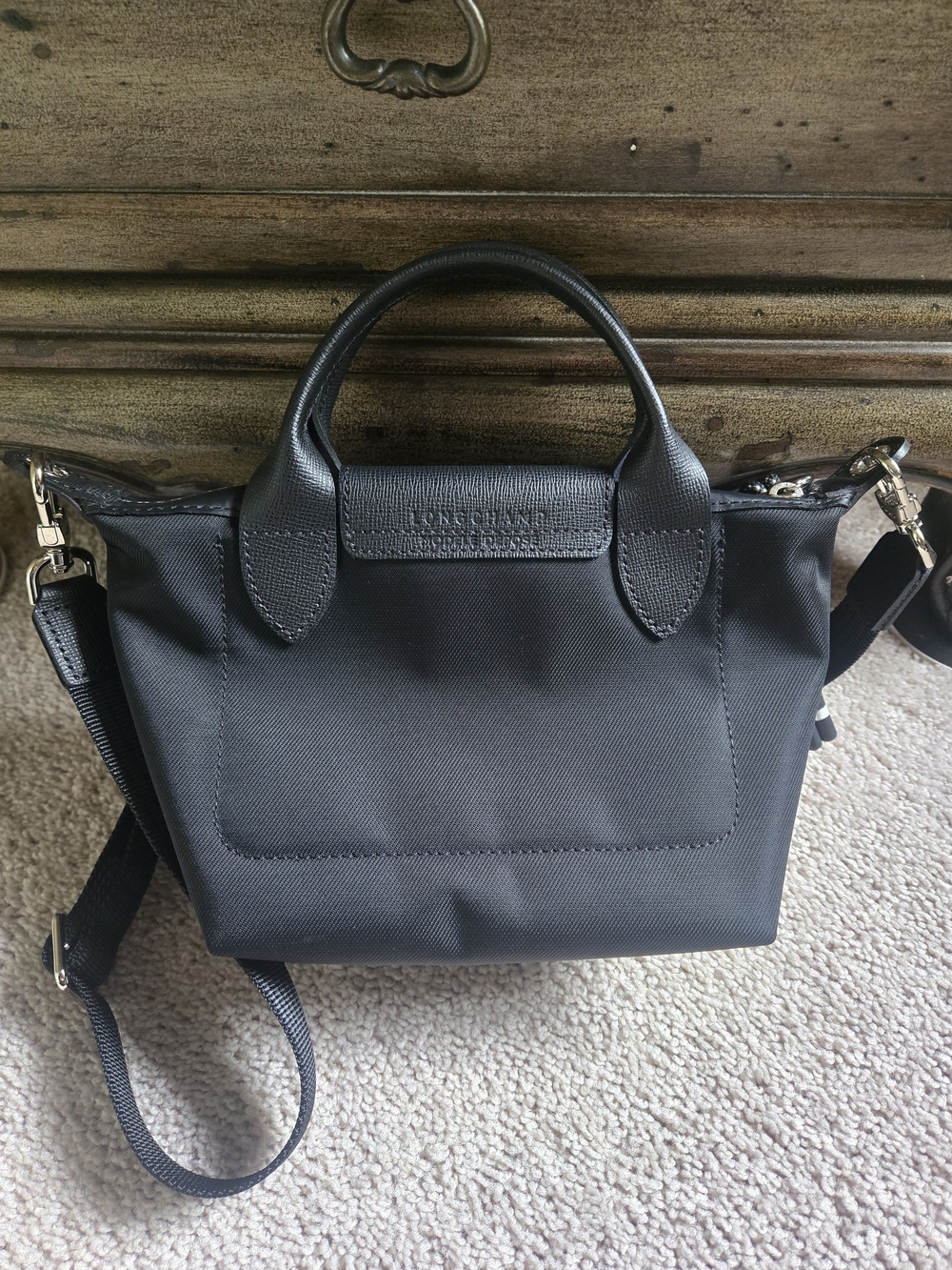 Longchamp Le Pliage Energy XS Crossbody Tote- Black - Picture 2 of 11